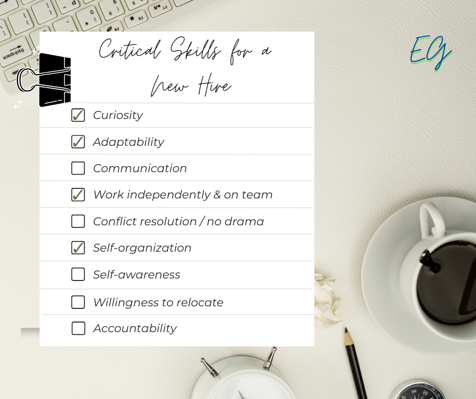Critical Skills for Any Teammate or New Hire